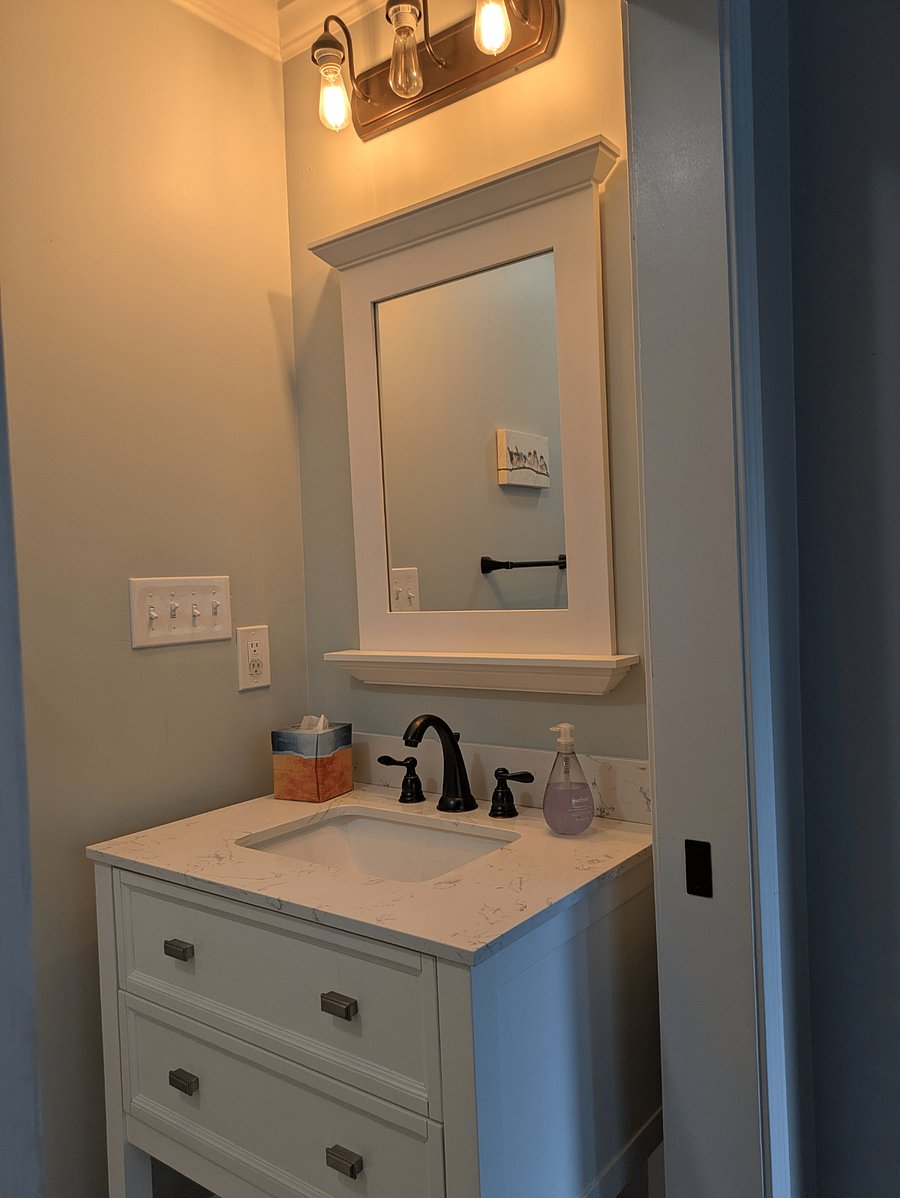 Powder room sink