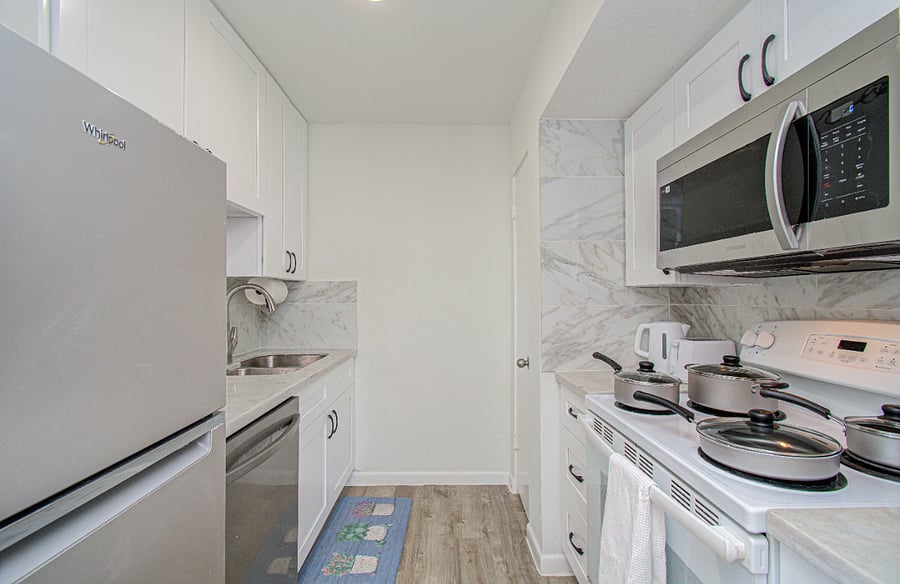 Kitchen with pantry for more storage
