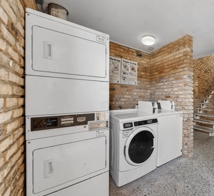 Laundry area in the premises