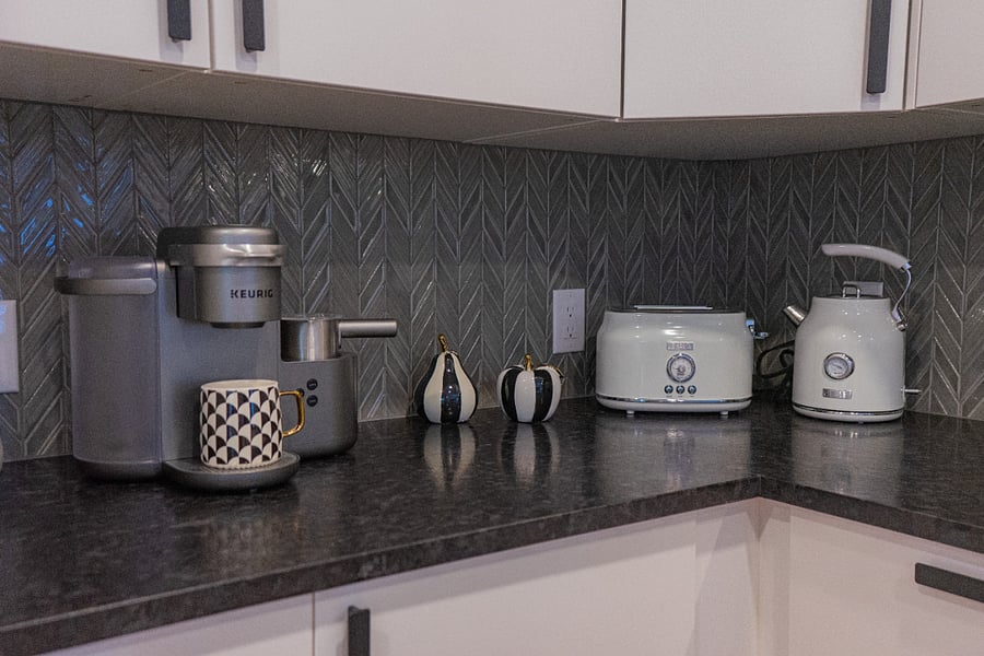 Kitchen Counter with Small Appliances