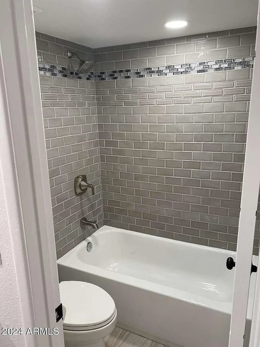 Shower in master bathroom 