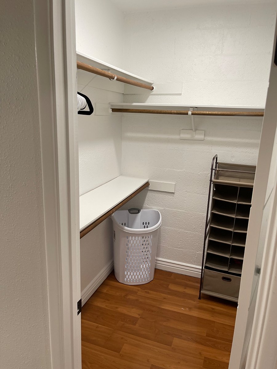 Walk-in closet in Master Bedroom 