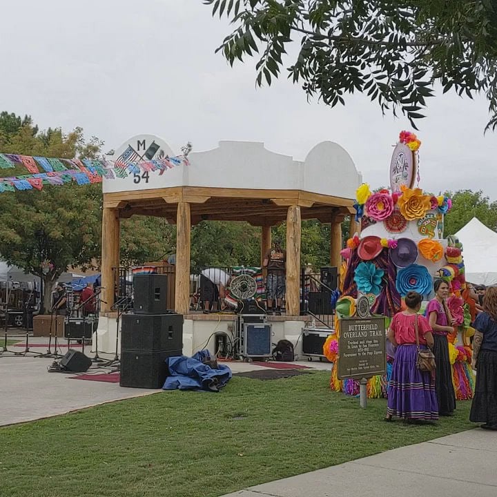 Historian Plaza of Mesilla where you can find a festival for every holiday.