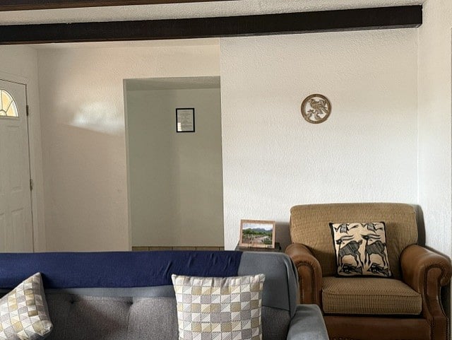 Reading nook next to front door.