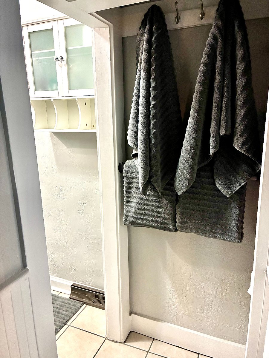 Bathroom hallway.