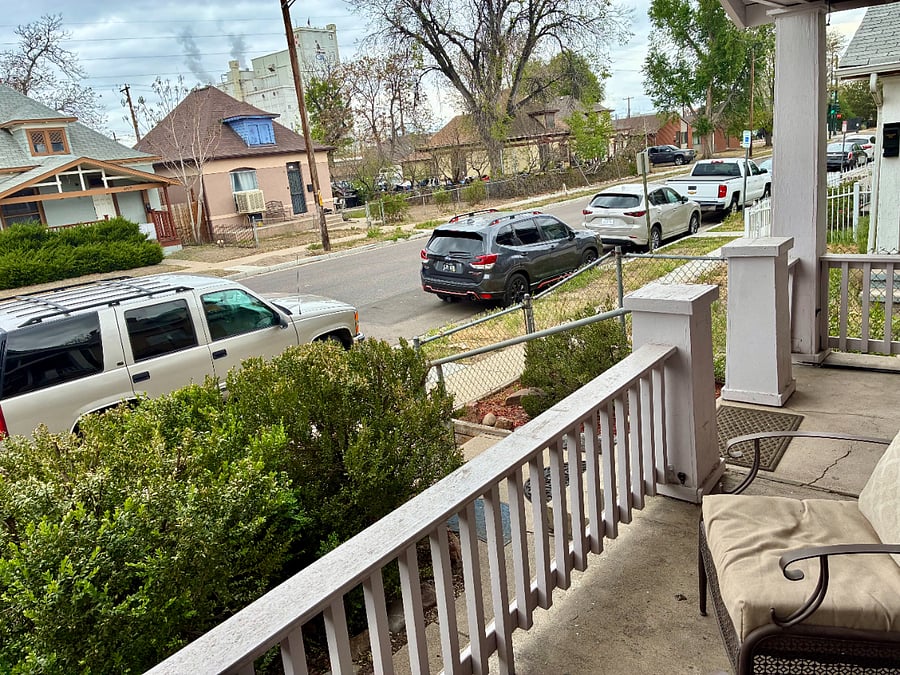 Street view from front porch.