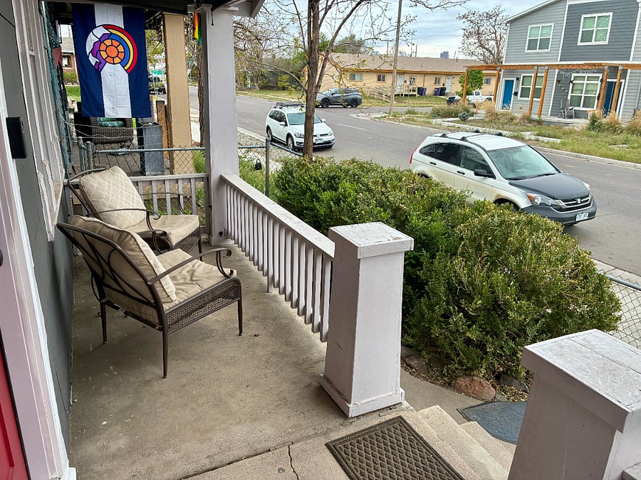 Street view from front porch.