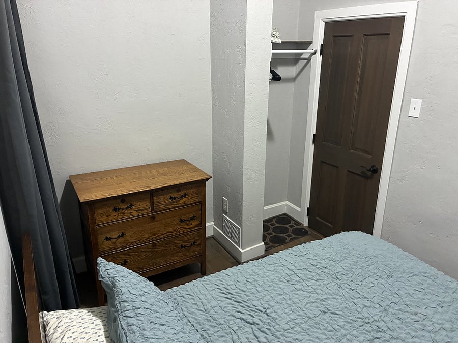 2nd available bedroom with full bed and dresser.