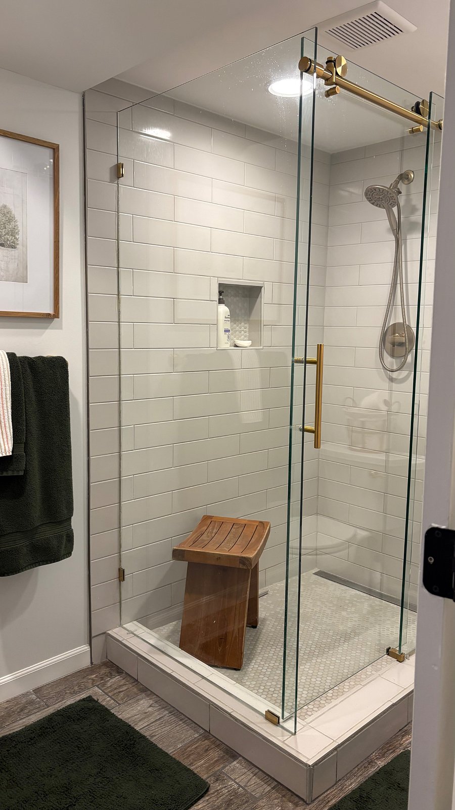 Full bathroom in private basement 
