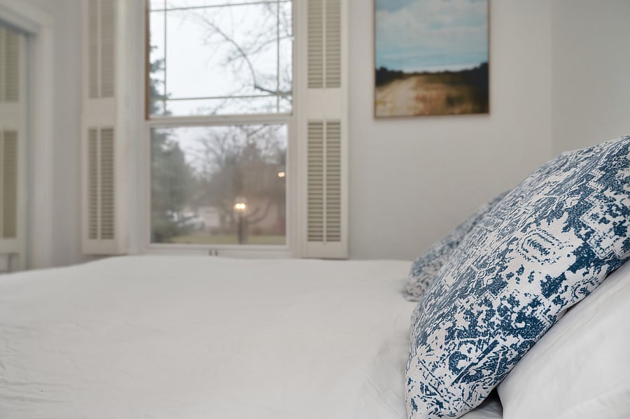 Luxurious King Bed with great natural light