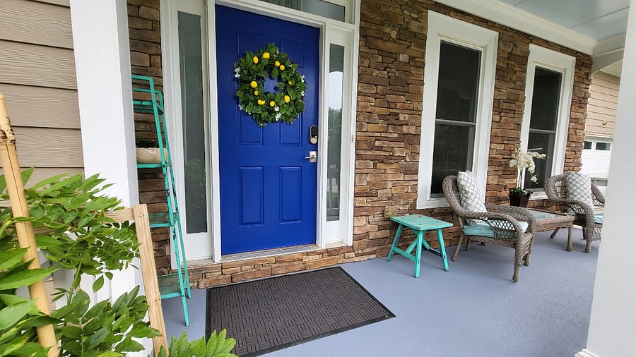 Enjoy your coffee on the front porch! Even on those rainy days.