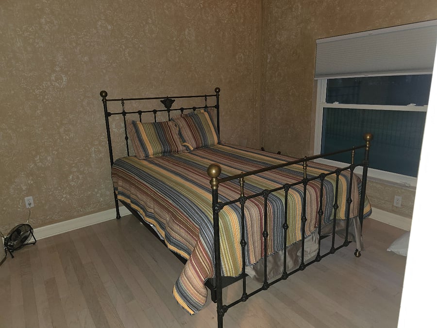 BR #2 - This one is for Rent. This is the current bedspread - sorry for low light.