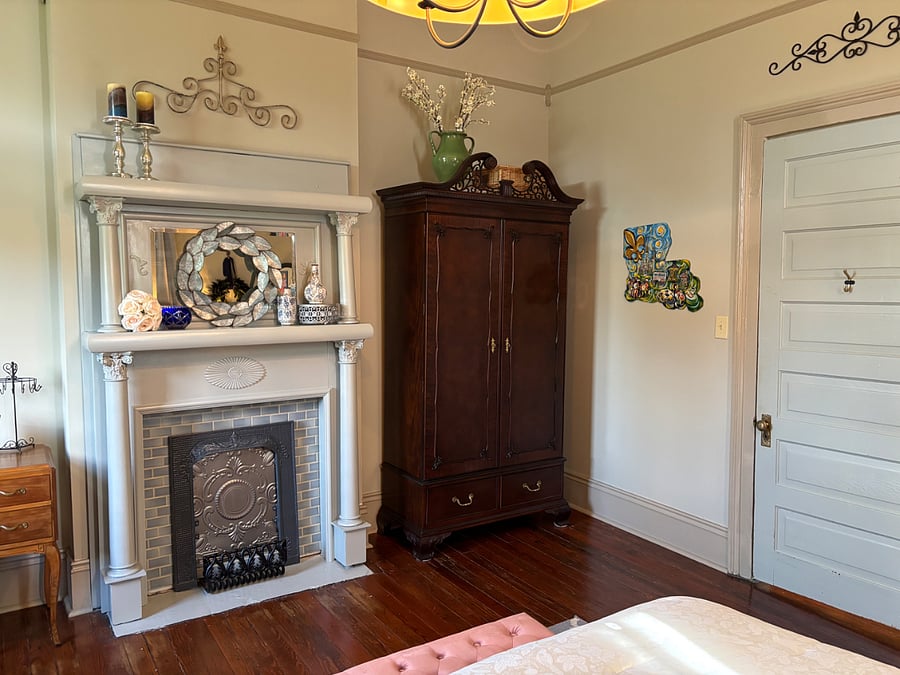 Primary bedroom armoire.