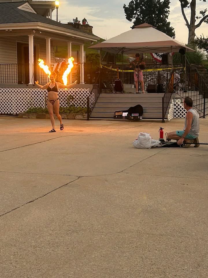 Activities by the community. This was fourth of July celebration!