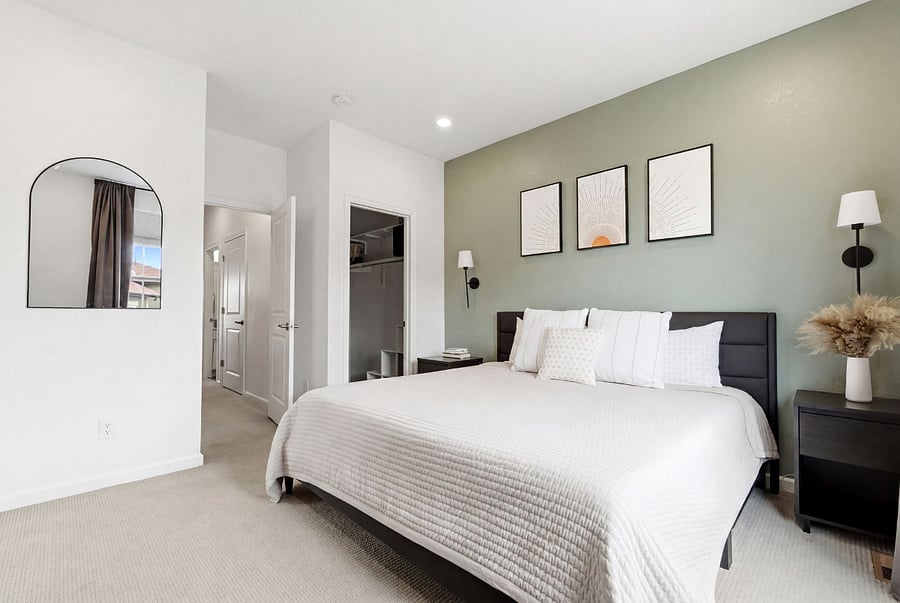 Very Large Master bedroom with walk-in closet.