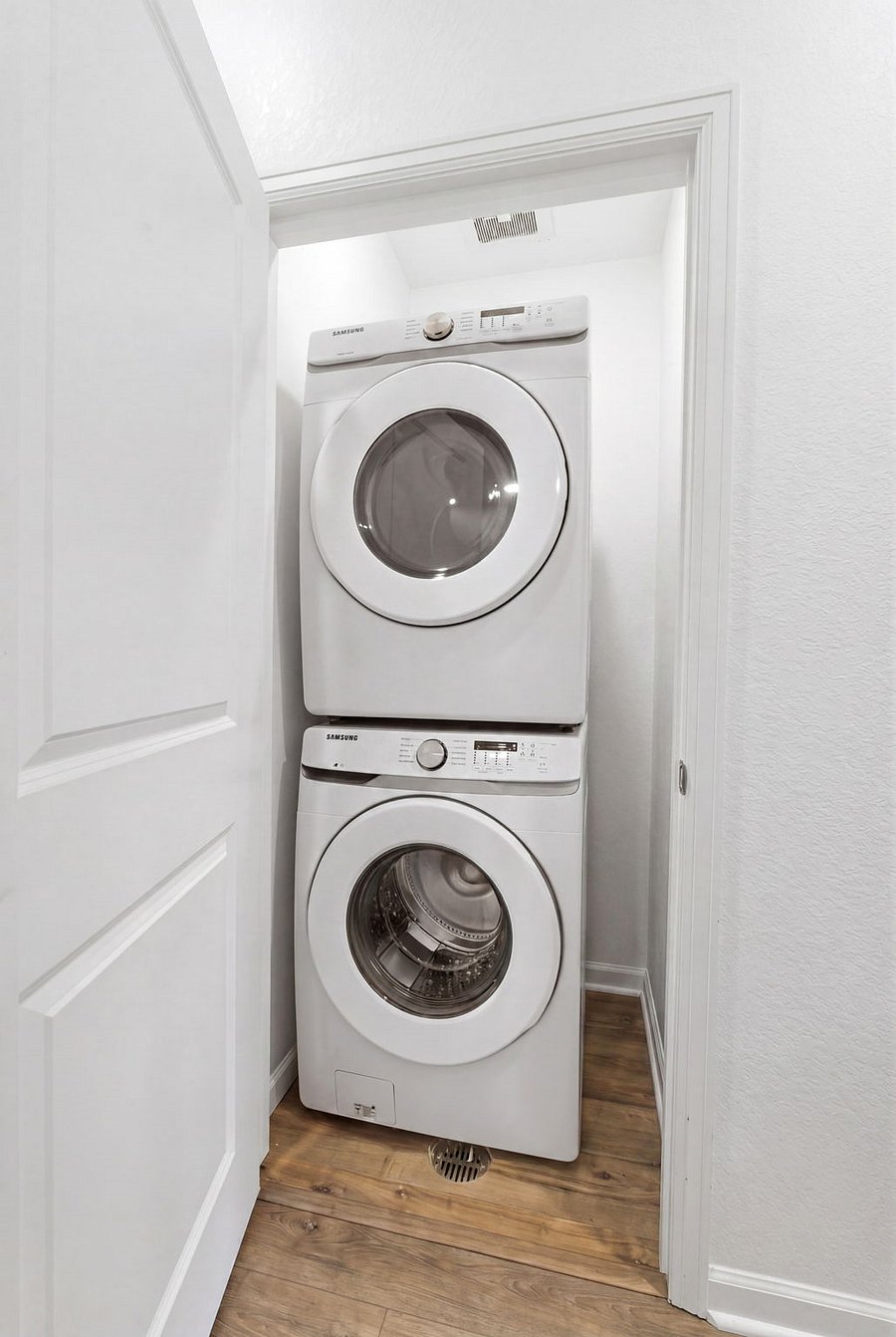 Upstairs laundry for easy access by bedrooms.