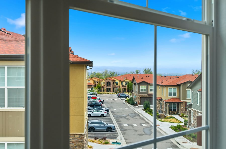 Beautiful mountain views right from the Master Bedroom.