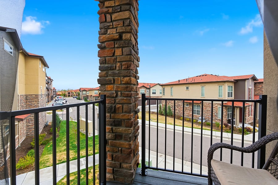 Beautiful mountain views from Balcony off the Kitchen.