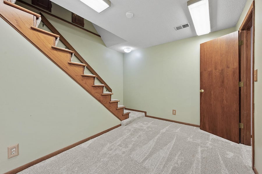 Lower level hallway/hangout space.