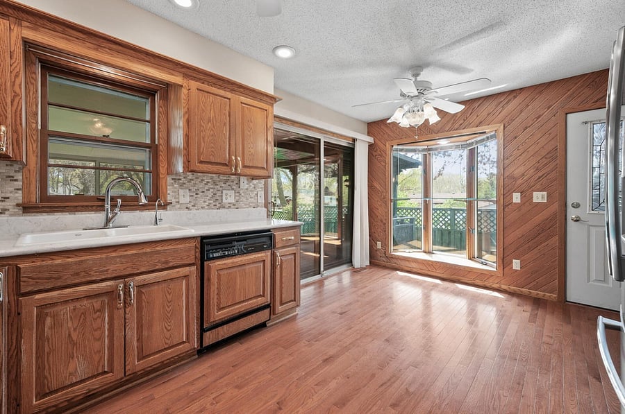 Kitchen with upgraded stainless steel appliances and stocked with anything you could ever need in a kitchen.