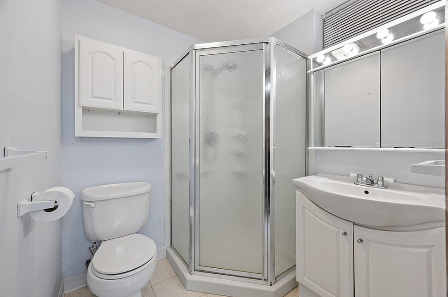This is the lower level private bathroom for the renter. I am planning to remodel the bathroom if the tenant is open to upgrading the space while living there.