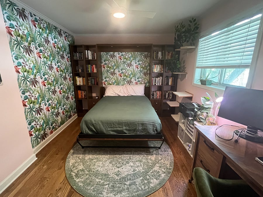Office / second bedroom with Murphy bed pulled down