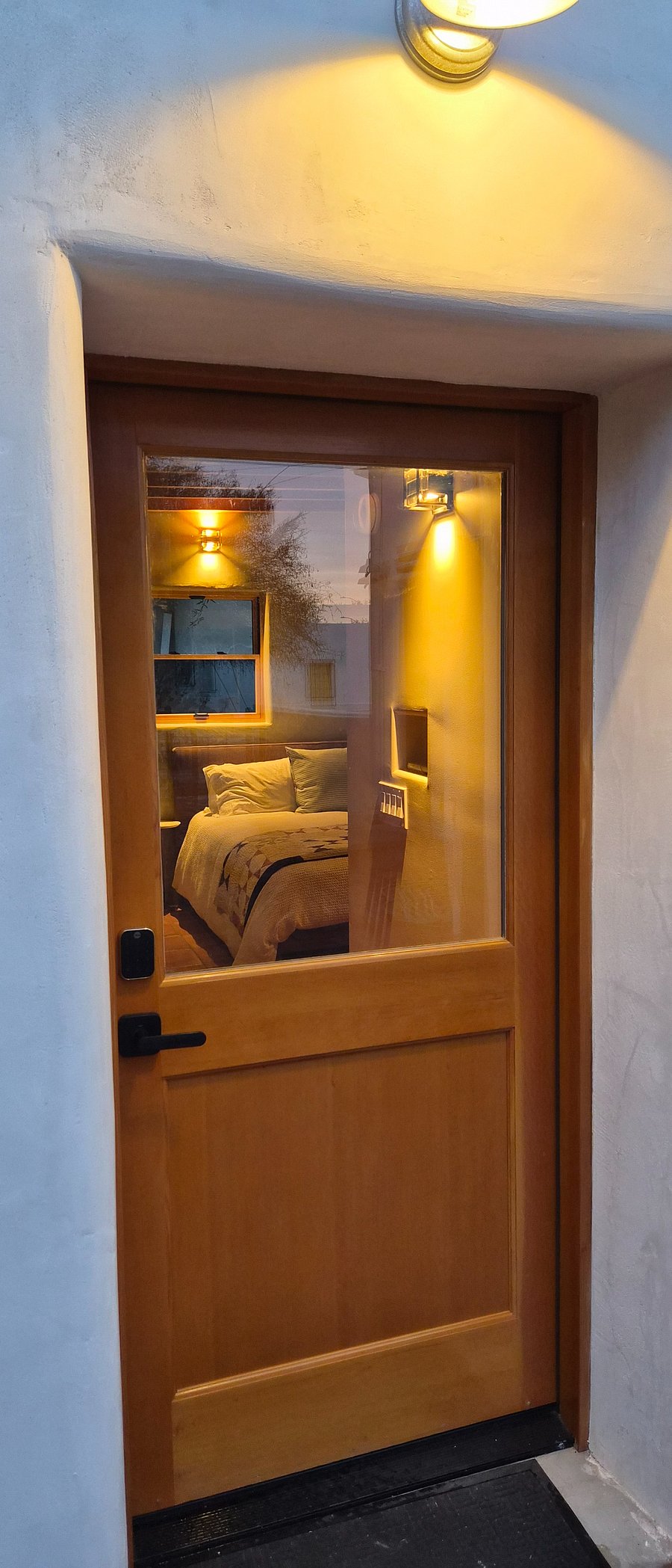 view from the front door into the casita