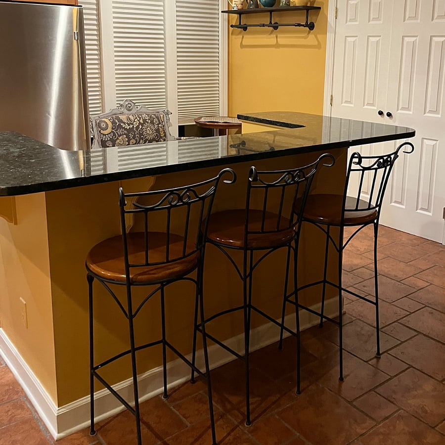 Lots of kitchen counter space.