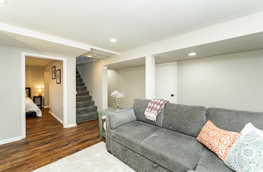 Living area- basement