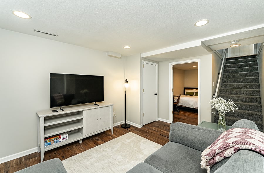 Living area- basement