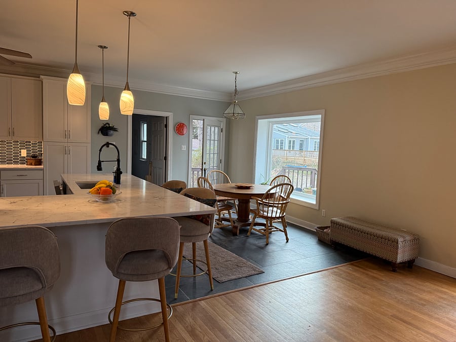 Kitchen and dining area