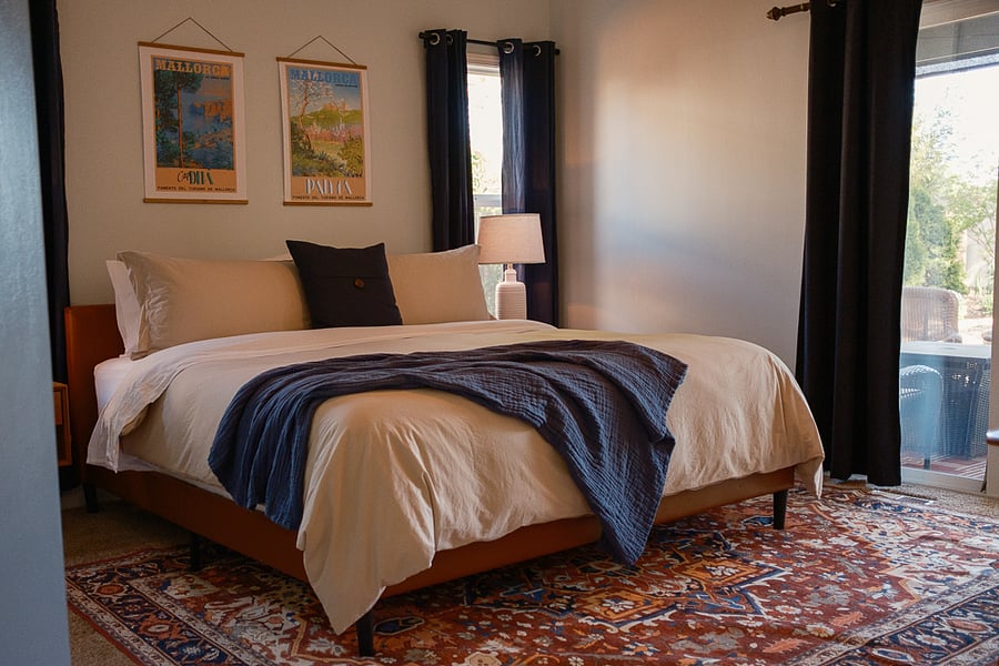 King size mattress in the Cypress Suite