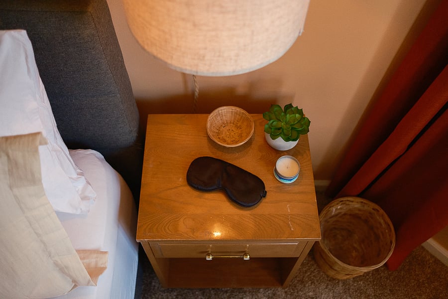 Eyemasks for guests to keep and use for restorative sleep