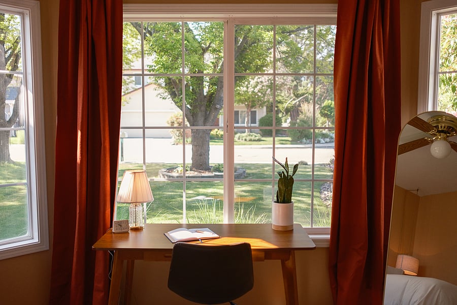 Beautiful natural light with garden views