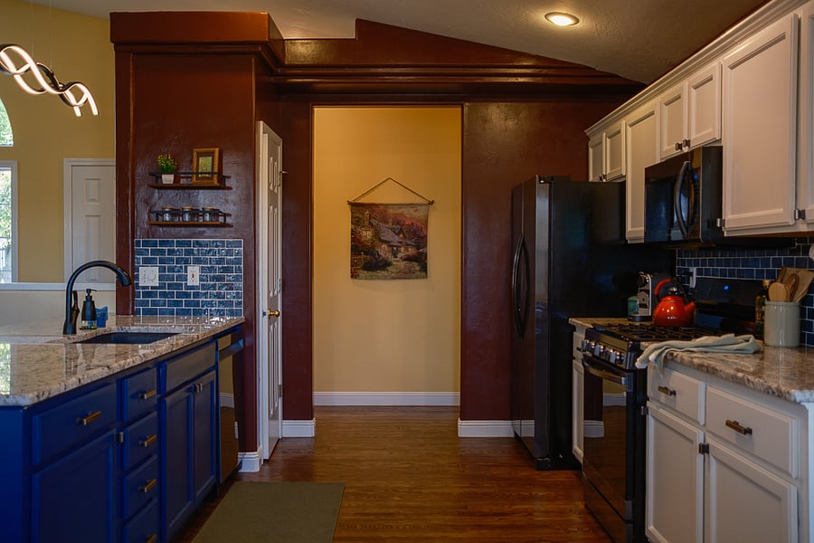 Kitchen with Nespresso maker