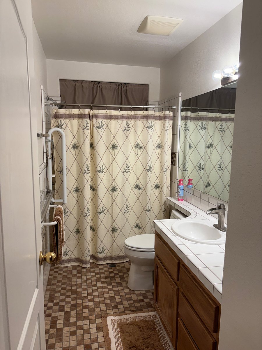 Shared guest bath.