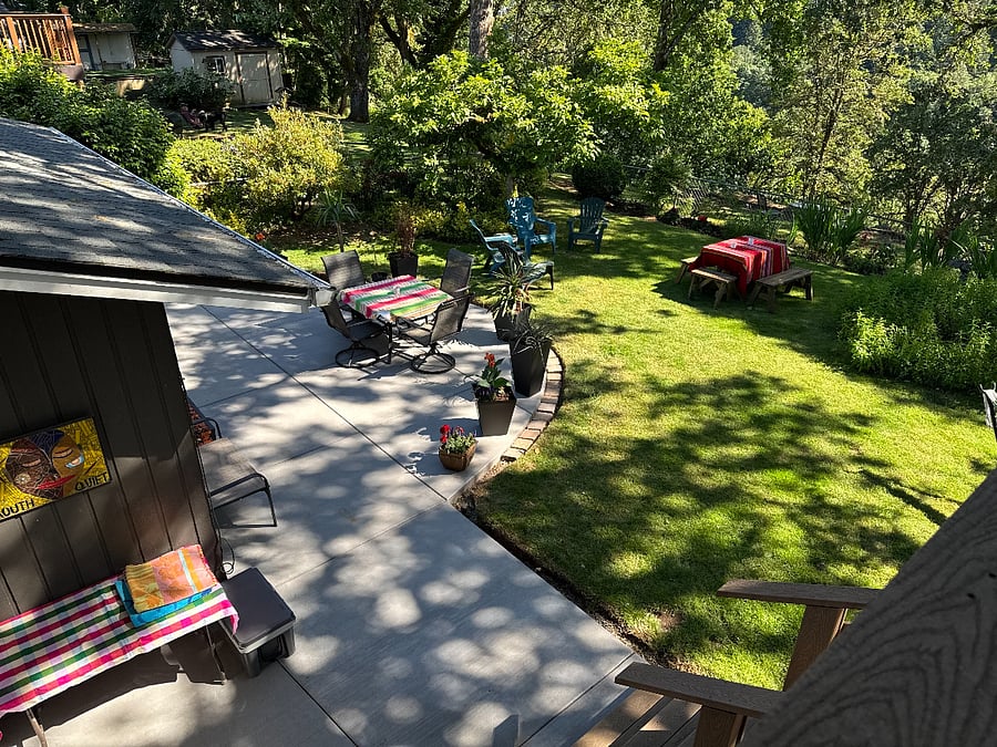 Tranquil backyard
