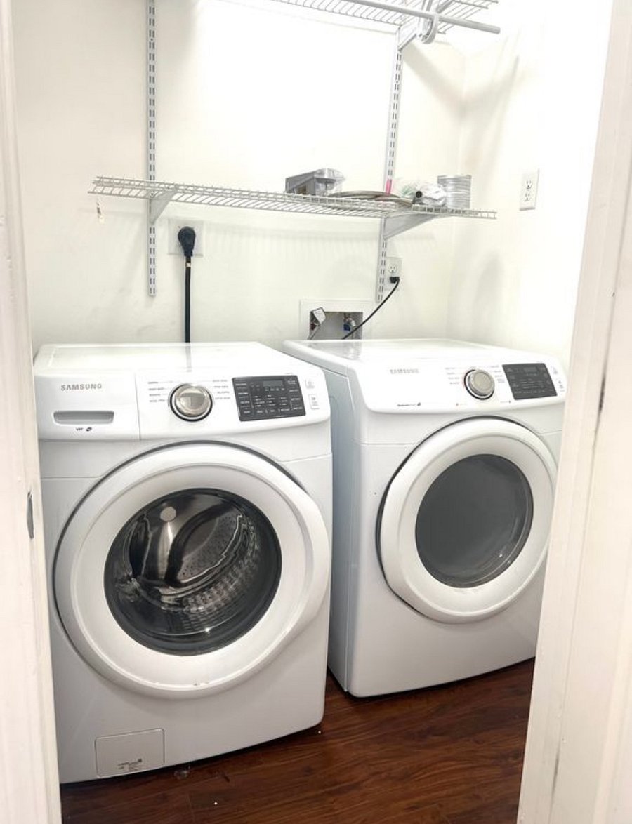 In unit, washer and dryer