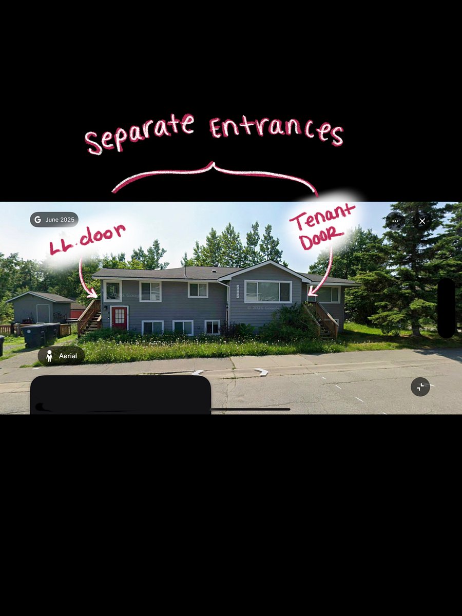 Tenants primary entrance is up the stairs and enters a large entryway with space for shoes and personal items. From there youll pass through the living room and into the main hallway. Your bedroom is located immediately on the right as you enter the hallway. The Landlord entrance is on the opposite side of the building so entryways are completely separate. This allows for added privacy, separate storage space and the ability for both of us to come and go without disturbing one another