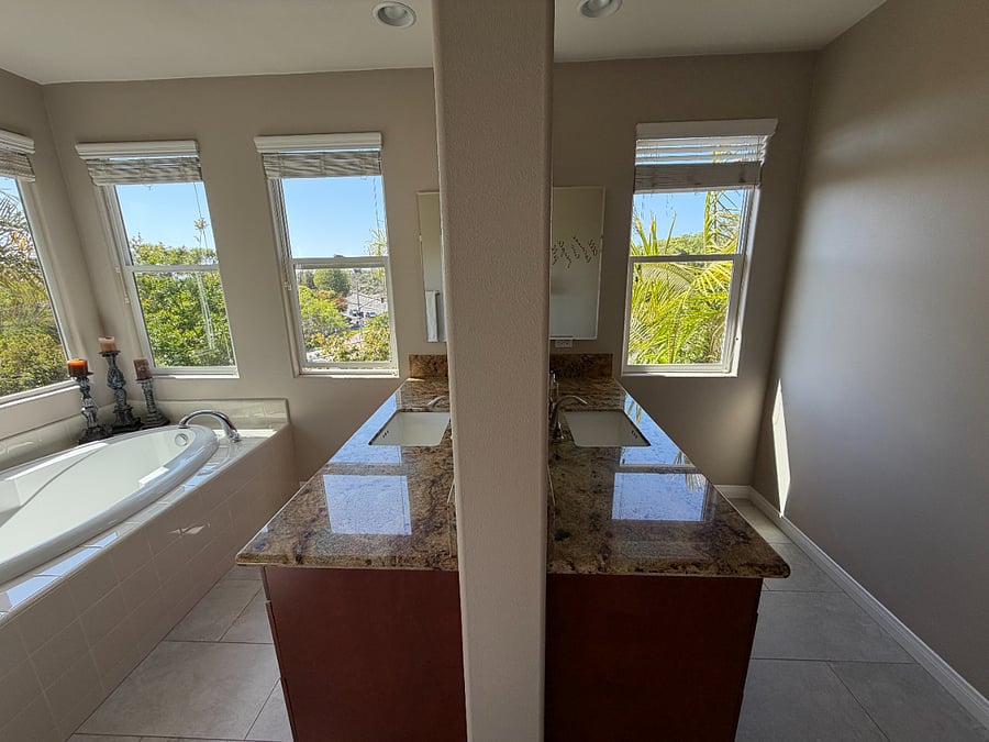 Master Bathroom dual sinks