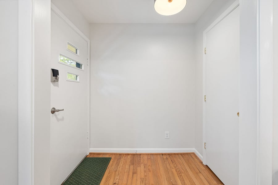 Entryway with coat closet