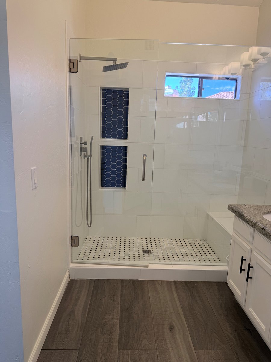 Large master shower