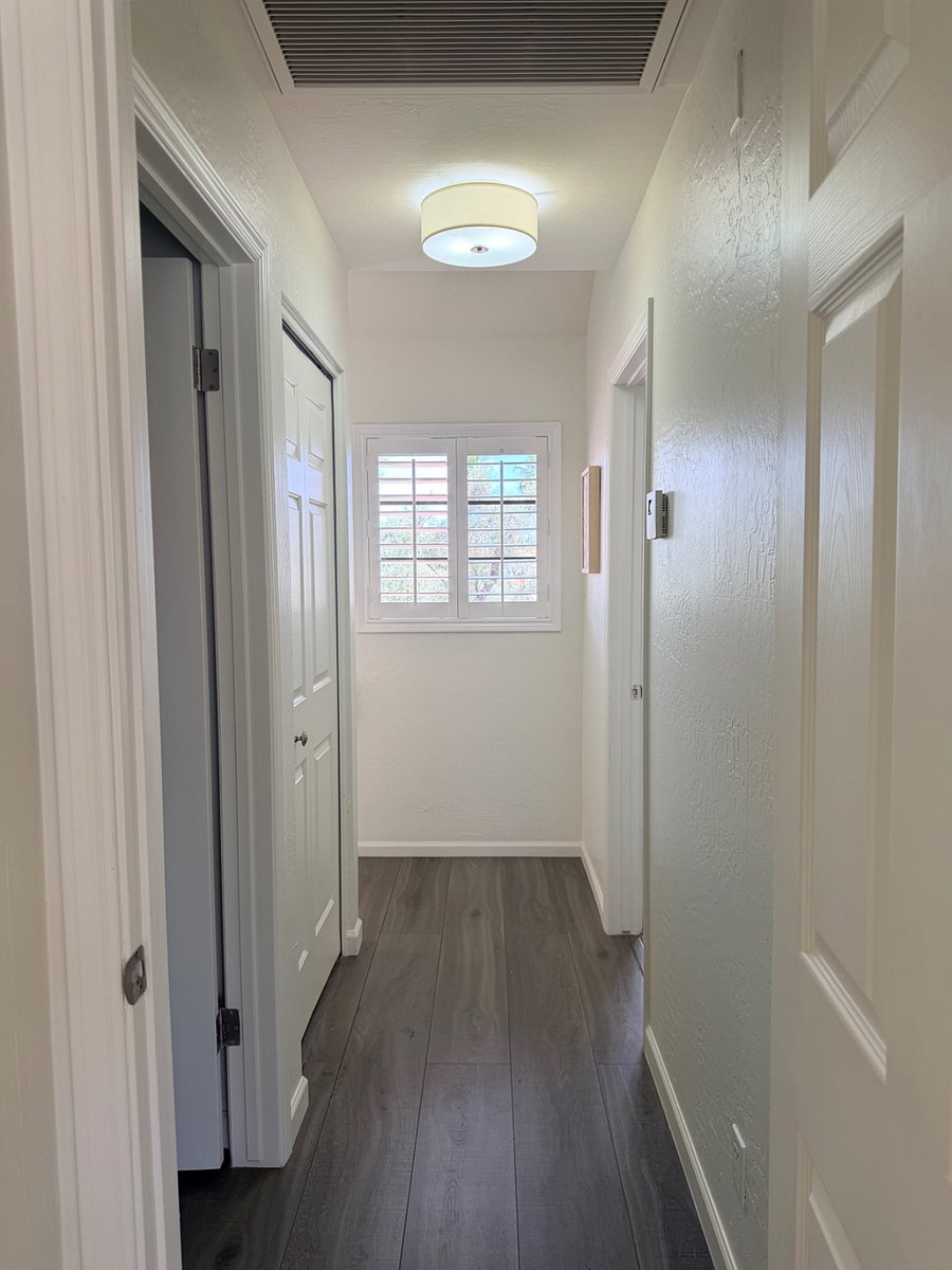Upstair light filled hallway