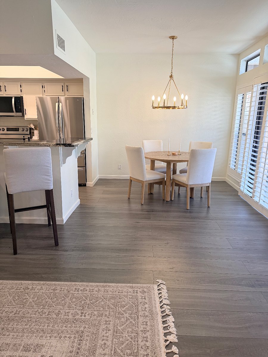 Stylish dining area