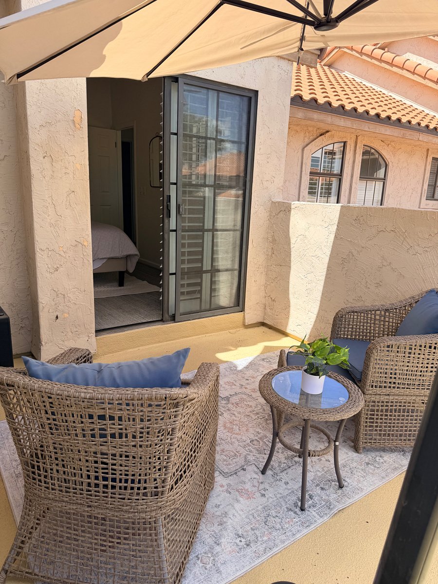 Upstairs patio