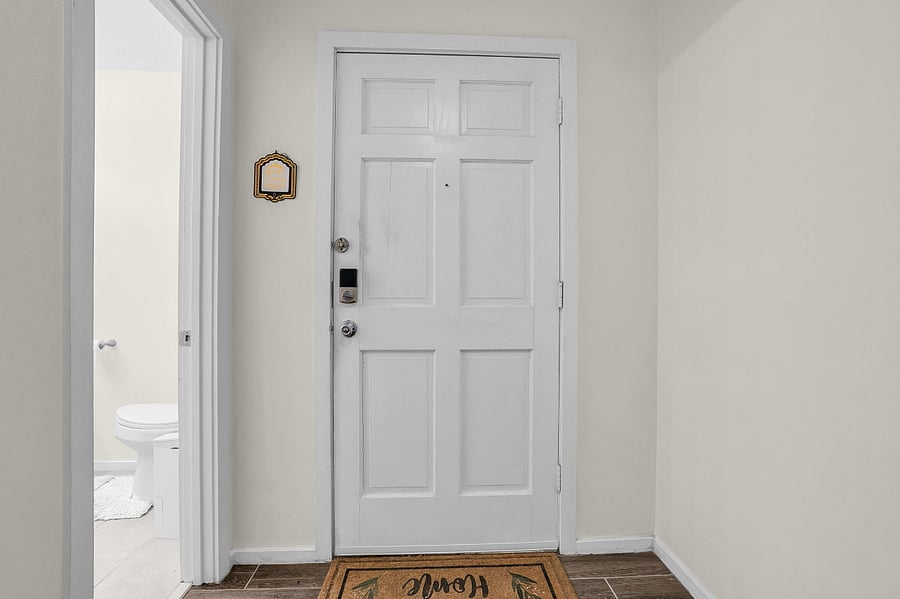 Front door interior (1 of 7 doors)