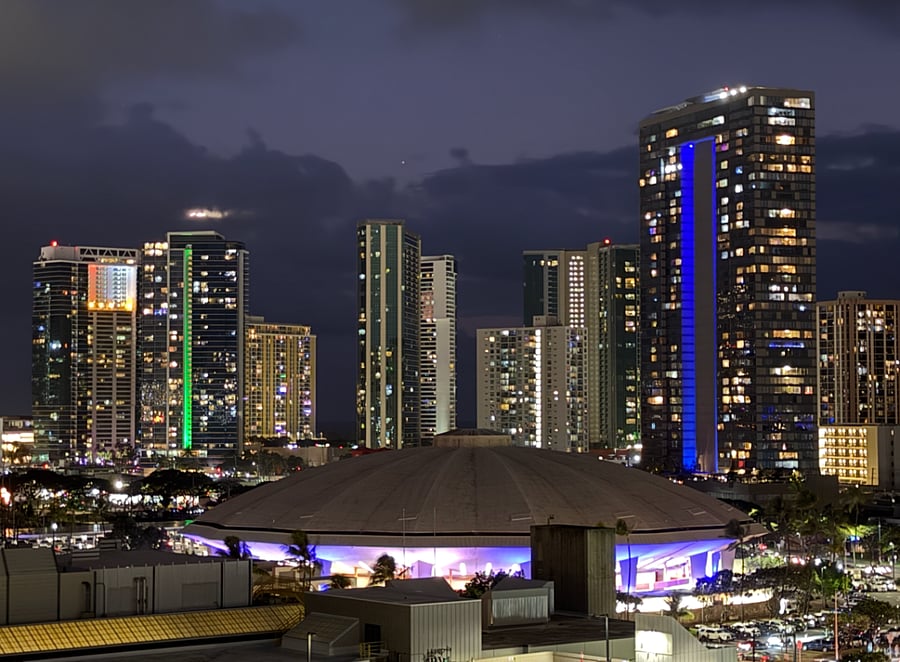 Honolulu City lights