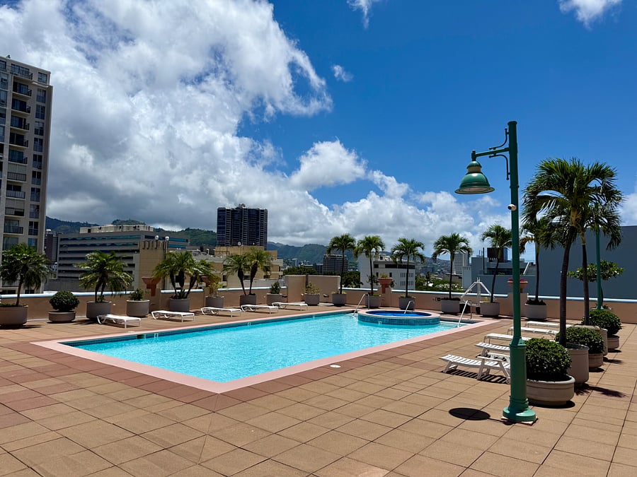 Pool deck