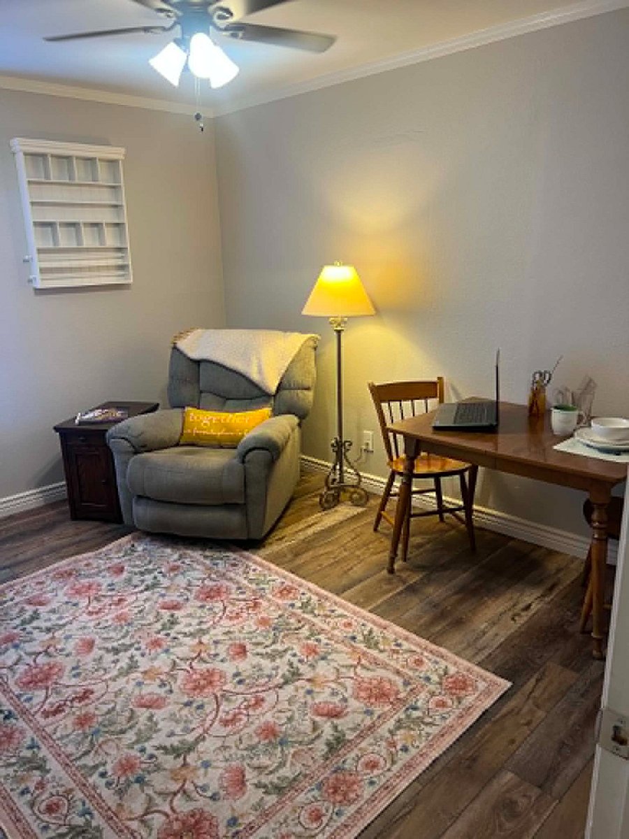 Private Living Area (laptop not included)