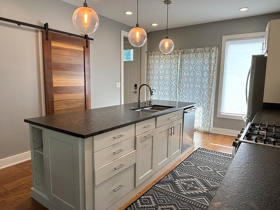 Spacious kitchen with plenty of cookware, counter space and a coffee maker for your morning, afternoon or evening routine